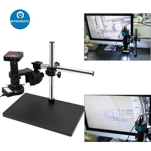 16MP 38MP HDMI VGA 1080P HD Digital Microscope Camera Video Recorder USB C-Mount 180X Lens for Phone Motherboard PCB Soldering