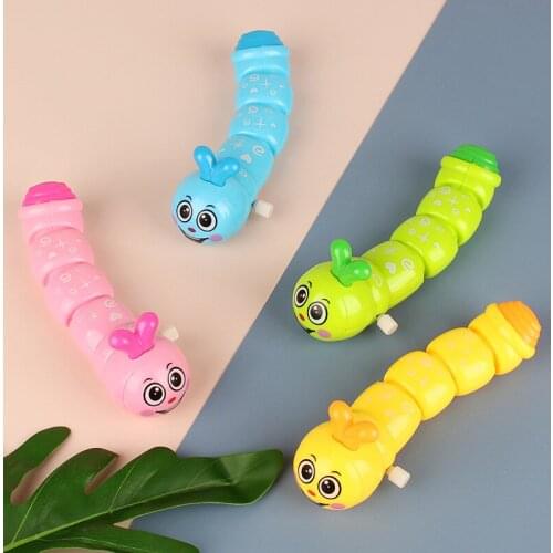 Color Caterpillar Clockwork Cute Cartoon Animals Wind Up Toys for Children Caterpillar Shape Crawling Toy Baby Gift for Kids