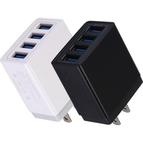 4USB Travel Mobile Charger Standard 5.1A Smart Universal Charger for huawei for iPhone for Samsung for xiaomi redmi charging