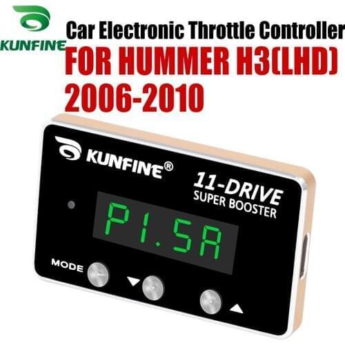 KUNFINE Car Electronic Throttle Controller Racing Accelerator Potent Booster For HUMMER H3(LHD) 2006-2010 Tuning Parts