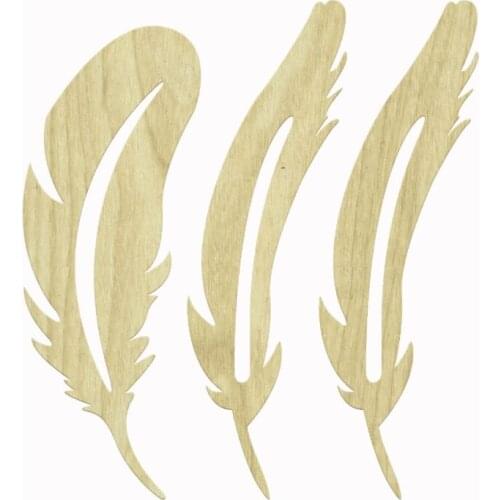 KD327 Hairs pcs Set Set Wooden Package Ornament, Hobby Unpainted Wooden Ornament