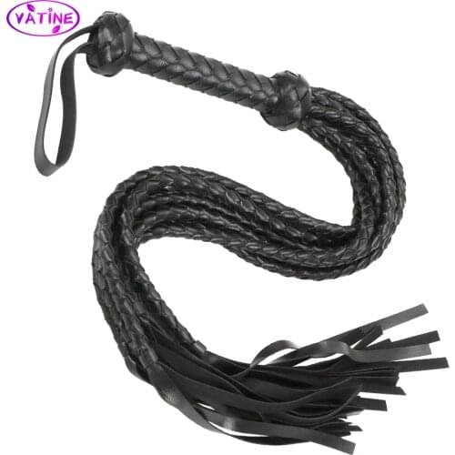 VATINE Leather Whip Sex Tools Adult Games Erotic Sex Toys For Women Men Couples Flogger Flirting Tool 18+ Dolls Role Cosplay