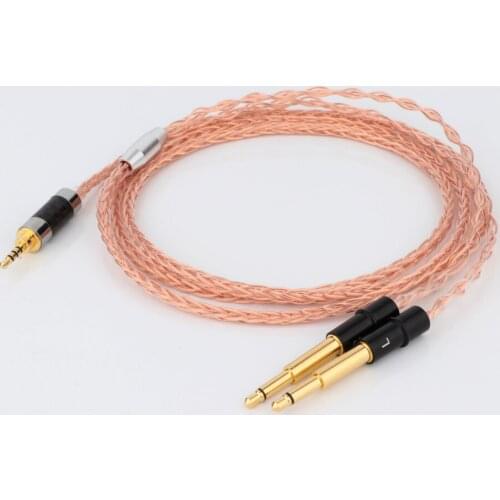 OCC Copper Headphone Cable with 2.5mm Balanced Male for MEZE99 Classics 99neo NEO NOIR Headphone Compatible Astell&Kern AK240