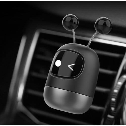 Cute Robot Car Perfume Air Freshener Aromatherapy Solid for Car Air Vent Outlet Freshener Air Condition Clip Diffuser Decoration