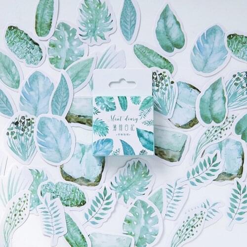 45 Pcs/lot Creative Cute Leaves Mini Paper Sticker Decoration Diy Ablum Diary Scrapbooking Label Sticker Kawaii Stationery