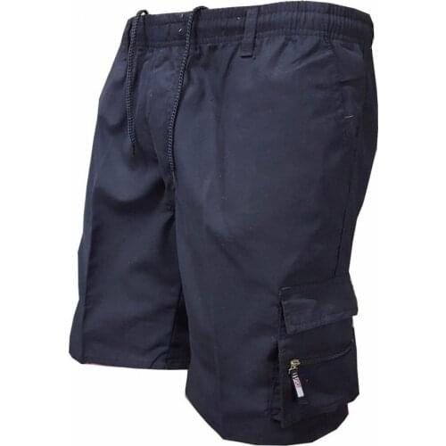 Outdoor Hiking Drawstring Baggy Cargo Short Pants Casual Summer Men Solid Color Multi-pockets Men Summer Cargo Shorts Sportswear