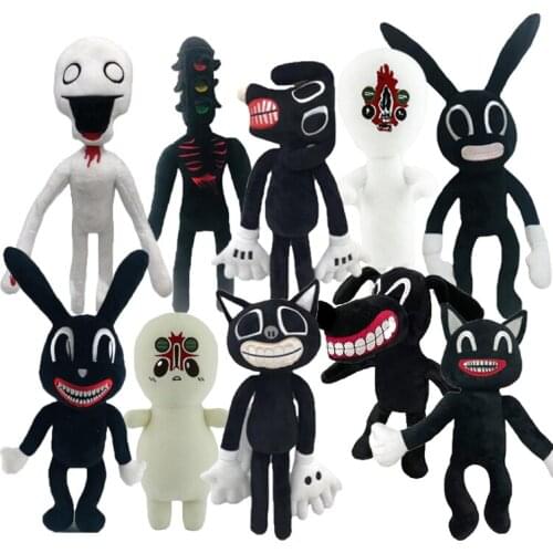 30-40CM Anime Siren Head Plush Dolls Soft Sirenhead Stuffed Doll Animal Dog Cat Peluches Toys for Kids Birthday Christmas Gifts