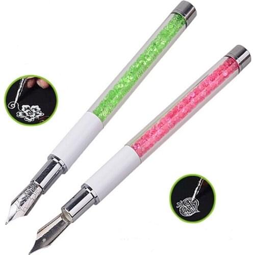 Pink Cute Salon Professional Nail Painting Pen UV Gel Liner Drawing Decorations Set For Manicure DIY Drawing Nail Art Tools
