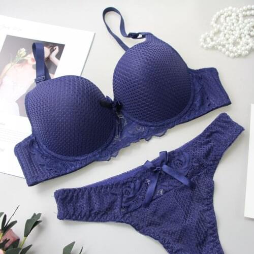 Nouvelle Seamless G String Patch Pure Faceless Bra Set Sexy Thong BCDE Push Up Womens Underwear Panties Black White Lingerie