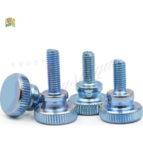 1/5pc M3 M4 M5 M6 M8 M10 DIN464 GB834 Knurl High Step Head Hand Tighten Thumb Screw Curtain Wall Glass Lock Thumbscrew Adjust
