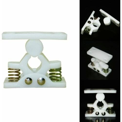 1 Pcs Door Retainer Spring Double Rivet Type White Nylon Horsebox Trailer Caravan