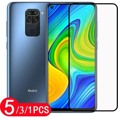 5/3/1Pcs cover for xiaomi redmi 10X note 9s 9 8 8T pro MAX 9C 9A 8A tempered glass protective screen protector smartphone film