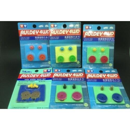 5bags Gears Pinion 1.6:1/1.8:1/2.0:1/2.3:1/2.7:1/2.8:1/3.1:1/3.5:1/12T/31T/34T for Tamiya/Auldey Mini 4WD Car Models