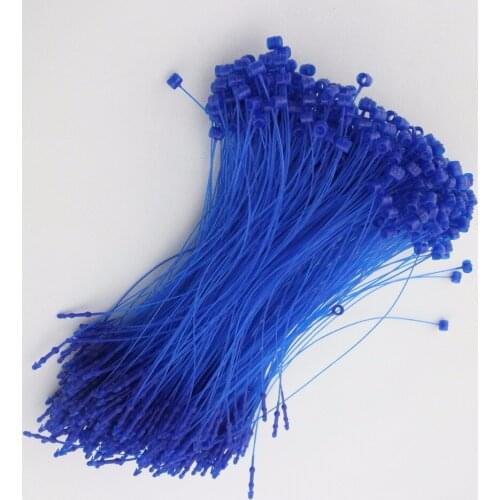5000Pcs 5inch Garment Hang Tag Seal 13cm Nylon Hang Tags Loop Blue Tag Cords
