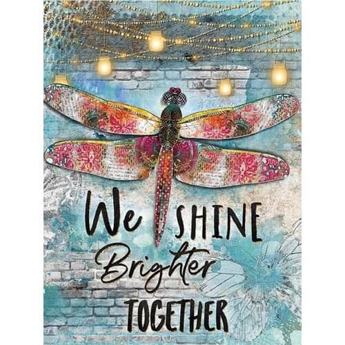 English Alphabet Color Dragonfly Diamond Painting Insect Round Full Drill Nouveaute DIY Mosaic Embroidery 5D Cross Stitch Images