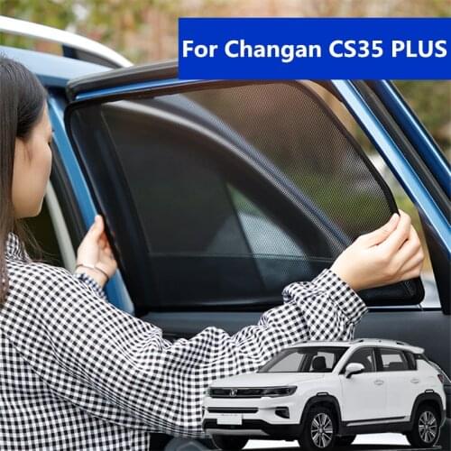 Car Window Shade For Changan CS35 PLUS 2018 2019 2020 2021 Mesh UV Protection Magnetic Window Sunshade Car Curtain Accessories