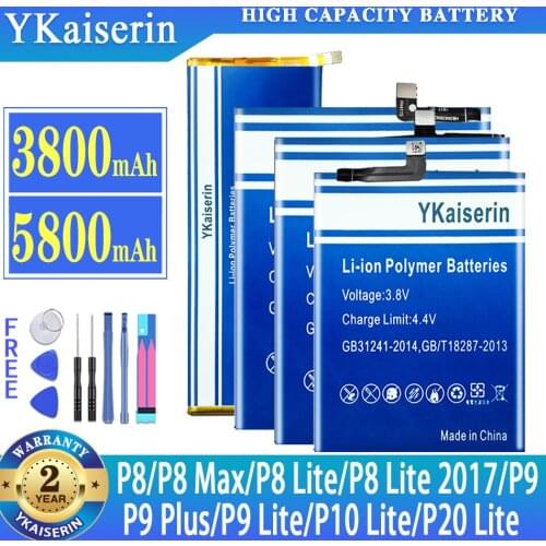 Battery For Huawei Ascend P8 P8 Max 4G W0E13 T20 P8 Lite/Enjoy 5S P9 Plus P9/P9 Lite /P8 Lite 2017/P20/ P10 Lite Honor 8/8 Lite