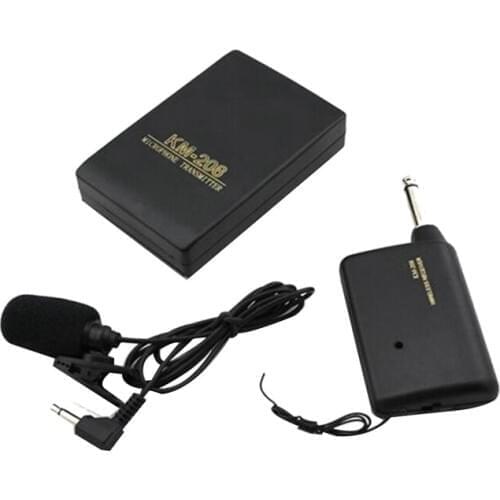 Wireless microphone Collar Clip-On Portable Lavalier Neck Mic System with FM Transmitter Receiver Lapel Clip Mic microphone