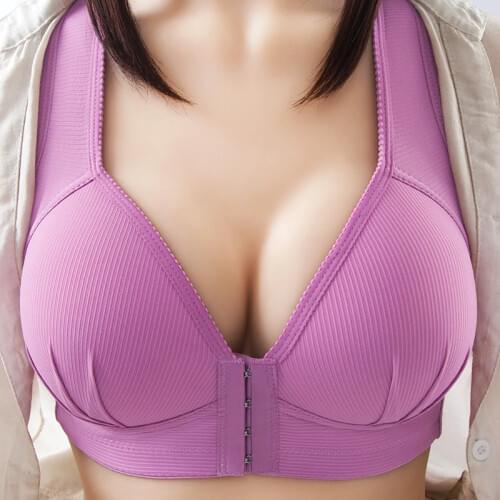 No Rims Thin Vest front buckle prevents sagging and gathers breast milk Women bras plus size Seamless womens underwear
