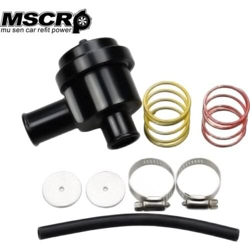 BLACK 25mm Aluminium Alloy Recirculating Diverter Blow Off Valve for VW GOLF BORA PASSAT GTI 20V 1.8T