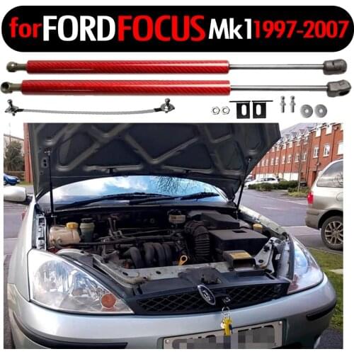 For Focus ford MK1 1997-2007 Front Hood Bonnet Modify Gas Struts Shock Carbon Fiber Spring Damper Lift Supports Absorber