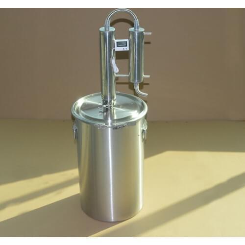 35L Home Brewing Stainless steel Distiller 304 Stainless Steel Fermentation Barrel Double Tower Distilling Liquor Equipment