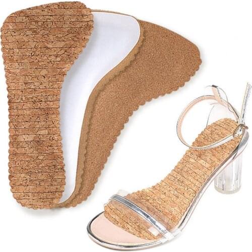 1 Pairs Double-sided Tape Heel Pads Cushion Insert Pads for High Heel Shoes Grip Adhesive Liner Foot Care Insoles