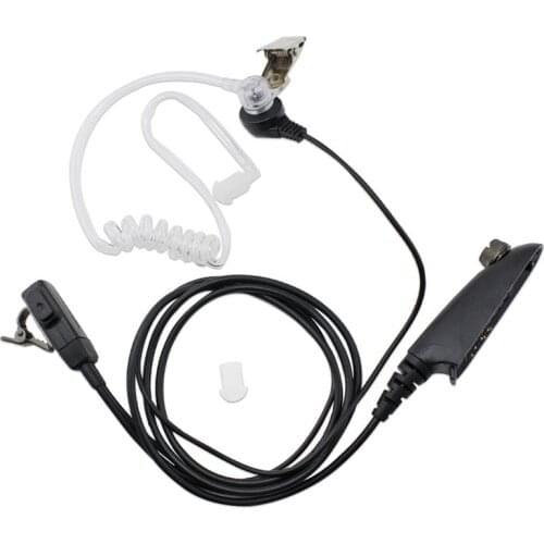 FBI Style Air Acoustic Tube Earpiece PTT Mic Speaker Headset for Motorola GP380 GP340 GP328 GP1280 PRO5150 GP338 Portable Radio