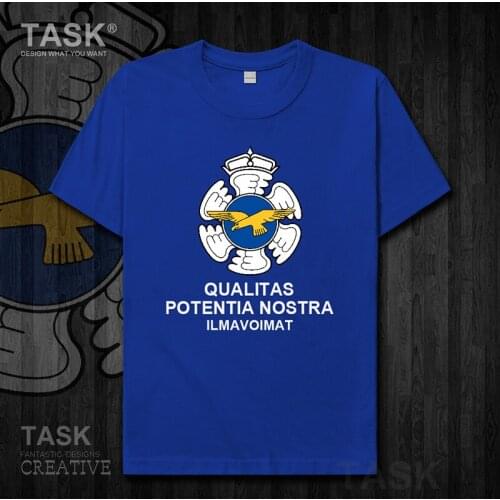 Air Force Finland FIN FI Suomi Finnish Finn clothes t shirt new Tops Short sleeve sports cotton summer Army Tactical Military 01