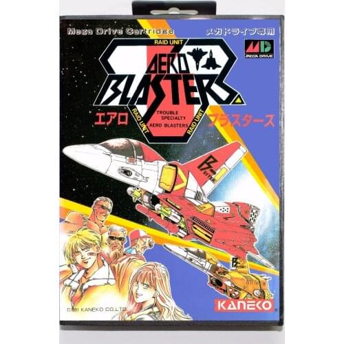Air Buster (aka Aero Blasters) Game Cartridge 16 bit MD Game Card With Retail Box For Sega Mega Drive For Genesis