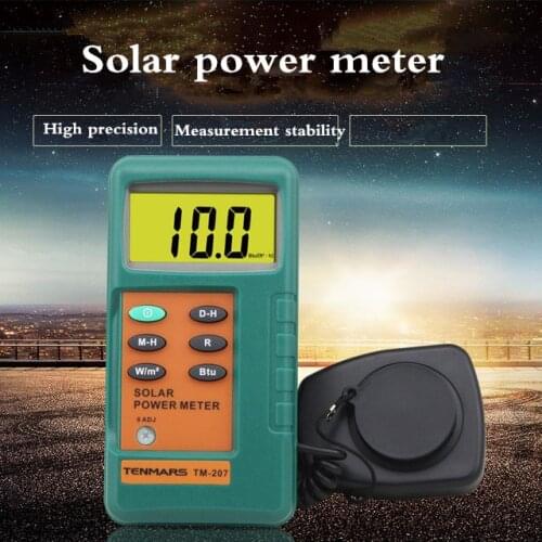 Solar Radiation measurement Solar Power Meter Solar transmission measurement Solar power research TM-207