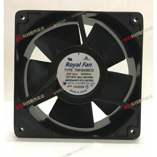 Royal Fan TMHS458CG Server Cooling Fan AC 200V 16W 120x120x38mm