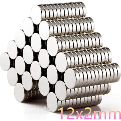 5/20/50/100Pcs 12x2 12x3 12x4mm Diameter Round Powerful Neodymium Magnet N35 NdFeB Craft Permanent Magnet Imanes De Neodimio