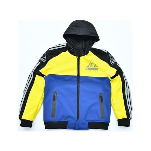 Motocross Downhill Bike Offroad Motorbike Riding Blue Grey Jacket For K TM Motorcycle Mens Jackets With Protector