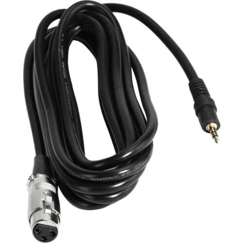 0.5m Microphone Line Match Transformer, XLR Female To 3.5mm Male Audio Cable