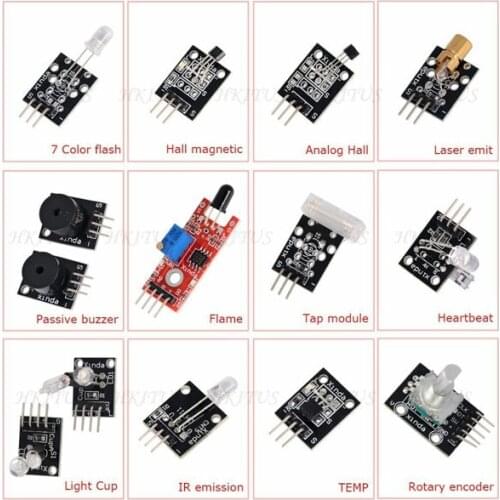 Wholesale High Quality 37 modules 37 in 1 sensor suite UNO sensor kit starter kit for arduino Kit DIY