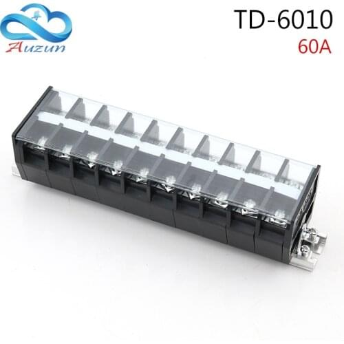 TD-6010 rail terminal block combination terminal block 10-position terminal block 60A660V