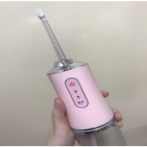 USB Rechargeable Oral Irrigator Water Flosser Portable Dental Water Jet Water Tank Waterproof Teeth Cleaner 200ml Portable