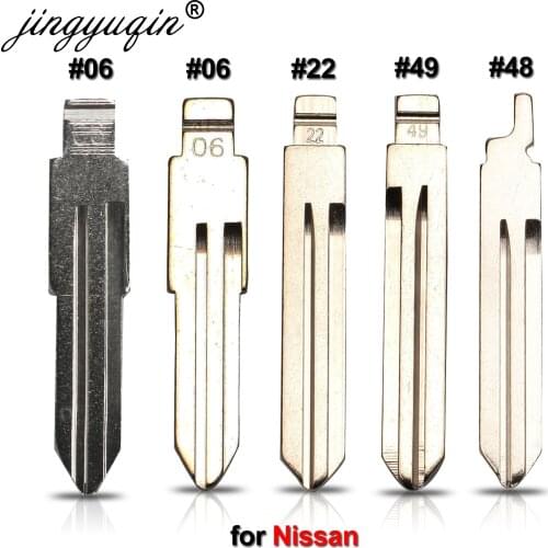 Jingyuqin #06 22 48 No.49 Blank For Nissan A33 A32 Tiida Sylphy Teana Livina Sunny X-Trail Gennis Flip KD Remote Key Blade NSN14