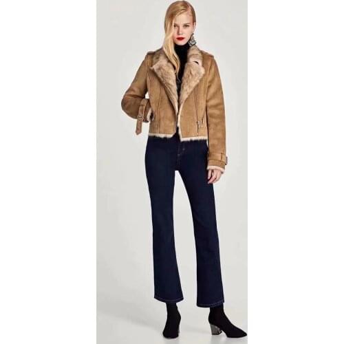 New product women clothes 2019 winter Thick and warm Imitate deerskin A fur jacket womens fashion jacket Pure color ladies coats