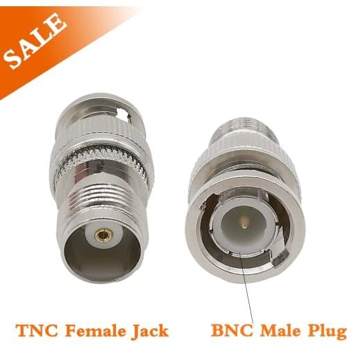 1Pcs BNC-TNC RF Coax Connector TNC Female Jack to BNC Male Plug Straight RF Adapter BNC Male -TNC Female Adapter
