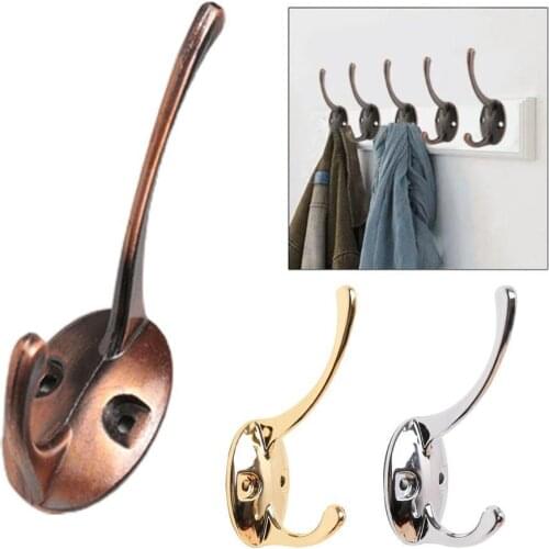 6PCS Metal Cloth Hook Hanger Wall Hanging Hook Vintage Rustic Bronze Hanger Robe Key For Bathroom Hook Coat Bag Hook Rustic G2Y0