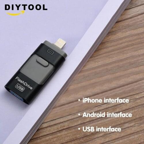 8GB/16GB/32GB/64GB/128GB/256GB usb 3.0 three-in-one USB flash drive custom metal 32g mobile phone USB flash drive