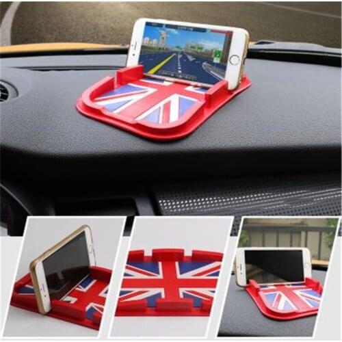 British Flag Car Non Slip Mat Black High Quality PVC Practical Auto Non-slip Pad Key Sunglasses Phone Mat
