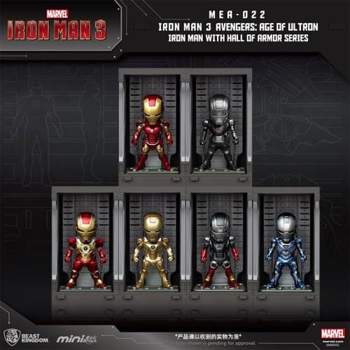 Beast kingdom Marvel Iron Man 3 Genaku MK17-War Machine mk2 Set Hand-made Gift Toy