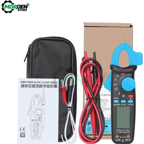 Mini Digital Clamp Meter Ammeter DC/AC Current 100A 1mA Tester Professional repair car Digital NCV Multimeter Capacitor Tester