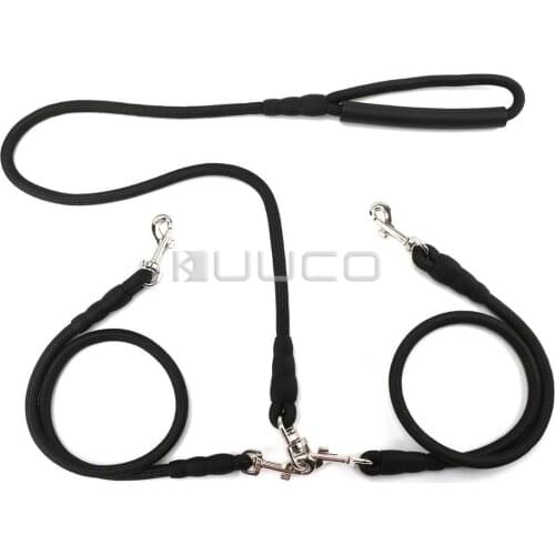 Double Dog Leash Two Dual Dog Lead with Padded Handle, Retractable Pet Doggie Walker, No Tangle Dog Coupler Training Leash
