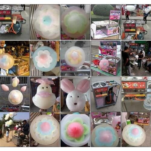 Gas Sugar Machine For Cotton Candy Sweet Floss Food Processors Machine Cotton Candy Maker