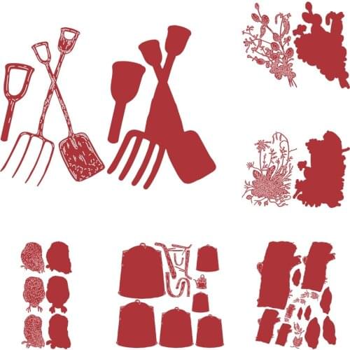 Tools Bells Owl Flowers Silver Birch Metal Cutting Dies Greeting Card Scrapbook Diary Handmade Decoration Embossing DIY New 2021