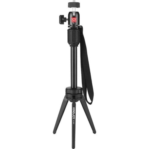 KINGJOY KT-200+BD-1 Portable Table Tripod Aluminum Mini Tripod Flexible Camera Ball Head Stand